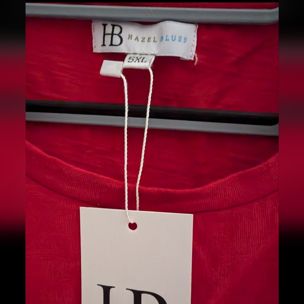 Hazel Blues Prairie Days Dress in Red Size 5XL - Picture 4 of 5
